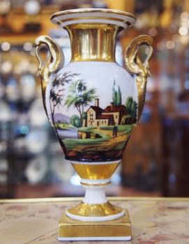 Porzellan Vase - weißes Porzellan - 1850