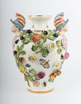 Porzellan Vase - weißes Porzellan - 1920